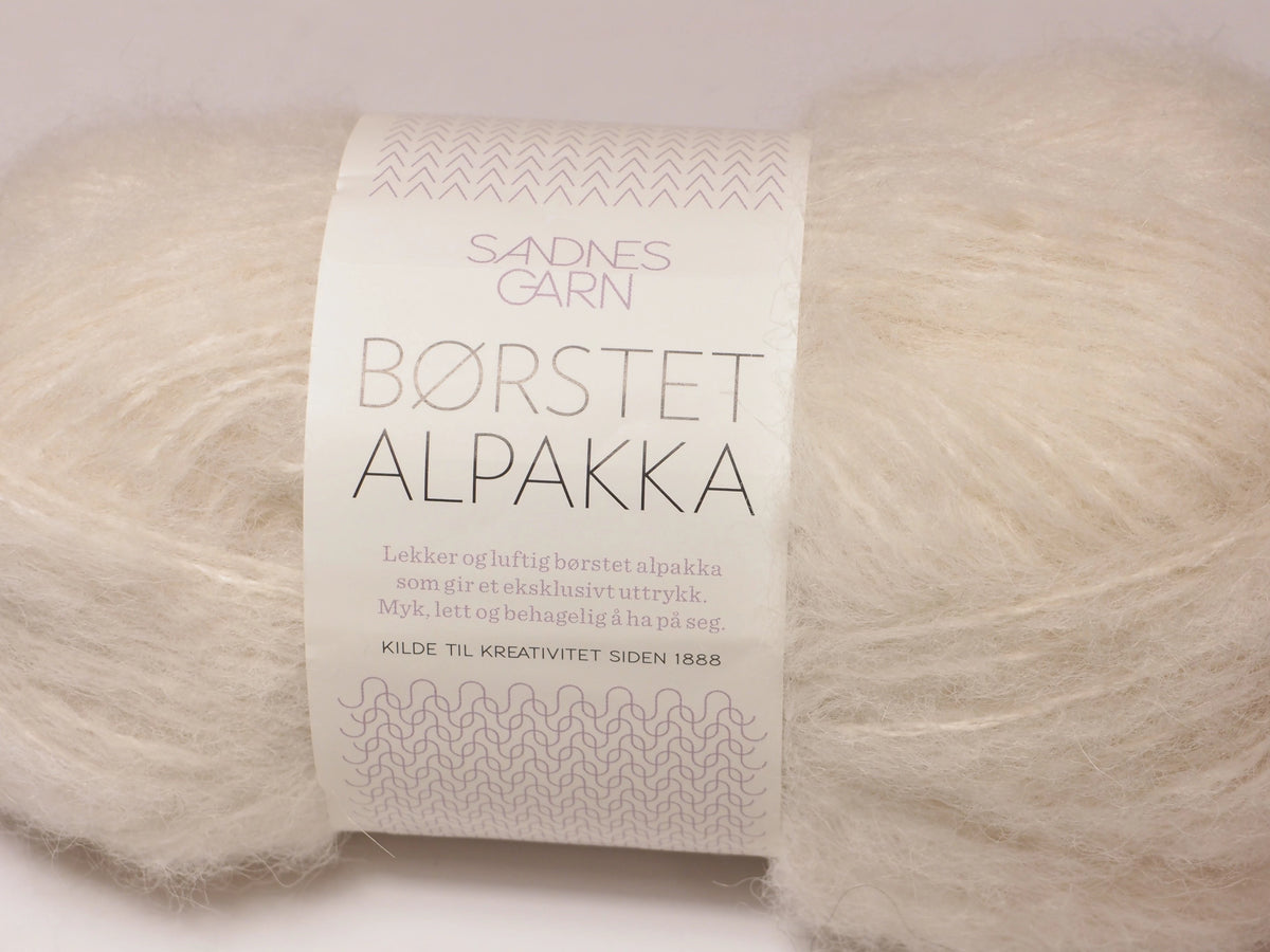 Sandnes Garn Borstet Alpakka,  1012 NATUR